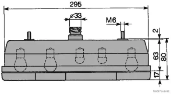 Heckleuchte links HERTH+BUSS ELPARTS 83840501 Bild Heckleuchte links HERTH+BUSS ELPARTS 83840501