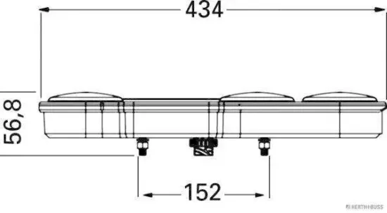 Heckleuchte 12 V 24 V links HERTH+BUSS ELPARTS 83840922 Bild Heckleuchte 12 V 24 V links HERTH+BUSS ELPARTS 83840922