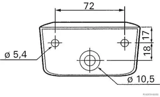 Kennzeichenleuchte 24 V HERTH+BUSS ELPARTS 84750018 Bild Kennzeichenleuchte 24 V HERTH+BUSS ELPARTS 84750018