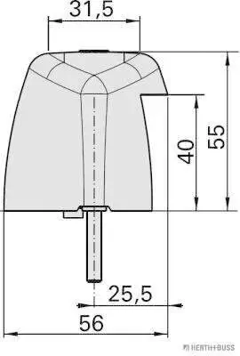 Kennzeichenleuchte 24 V HERTH+BUSS ELPARTS 84750025 Bild Kennzeichenleuchte 24 V HERTH+BUSS ELPARTS 84750025