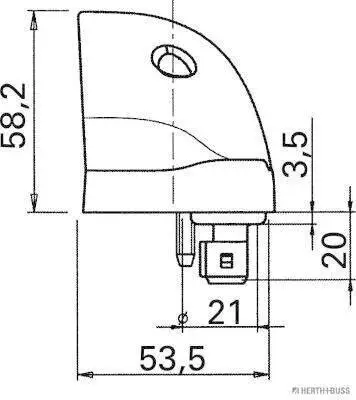 Kennzeichenleuchte 12 V 24 V HERTH+BUSS ELPARTS 84750047 Bild Kennzeichenleuchte 12 V 24 V HERTH+BUSS ELPARTS 84750047