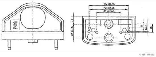 Kennzeichenleuchte 12 V 24 V HERTH+BUSS ELPARTS 84750048 Bild Kennzeichenleuchte 12 V 24 V HERTH+BUSS ELPARTS 84750048