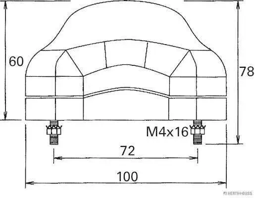 Kennzeichenleuchte 24 V HERTH+BUSS ELPARTS 84750049 Bild Kennzeichenleuchte 24 V HERTH+BUSS ELPARTS 84750049