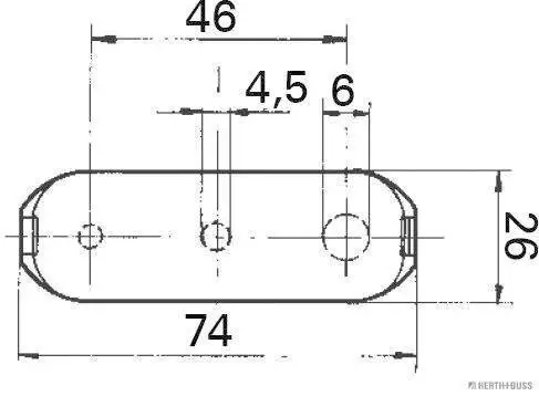 Kennzeichenleuchte HERTH+BUSS ELPARTS 84750052 Bild Kennzeichenleuchte HERTH+BUSS ELPARTS 84750052