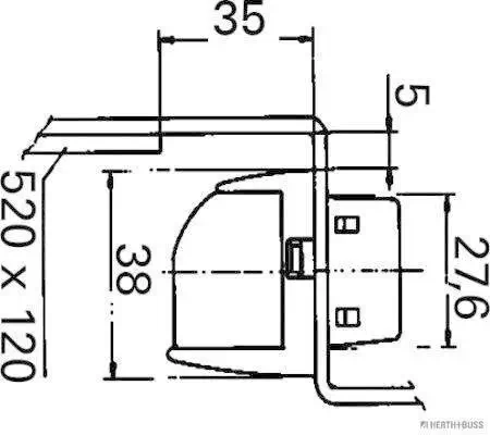 Kennzeichenleuchte HERTH+BUSS ELPARTS 84750058 Bild Kennzeichenleuchte HERTH+BUSS ELPARTS 84750058