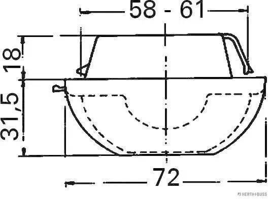 Kennzeichenleuchte HERTH+BUSS ELPARTS 84750058 Bild Kennzeichenleuchte HERTH+BUSS ELPARTS 84750058
