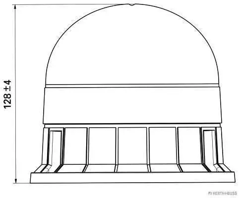 Blitz-Kennleuchte HERTH+BUSS ELPARTS 84770004 Bild Blitz-Kennleuchte HERTH+BUSS ELPARTS 84770004