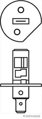 Glühlampe, Fernscheinwerfer 12 V 55 W H1 HERTH+BUSS ELPARTS 89901021 Bild Glühlampe, Fernscheinwerfer 12 V 55 W H1 HERTH+BUSS ELPARTS 89901021