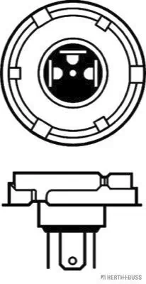 Glühlampe, Fernscheinwerfer 12 V 45/40 W R2 (Bilux) HERTH+BUSS ELPARTS 89901203 Bild Glühlampe, Fernscheinwerfer 12 V 45/40 W R2 (Bilux) HERTH+BUSS ELPARTS 89901203