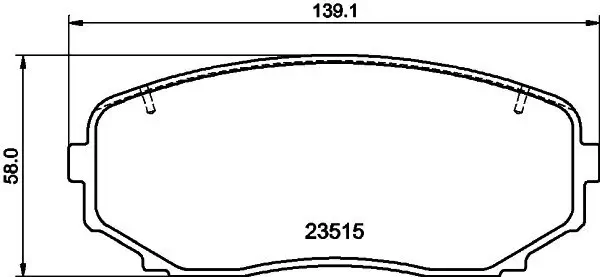 Bremsbelagsatz, Scheibenbremse Vorderachse MINTEX MDB3998