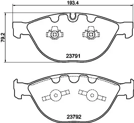Bremsbelagsatz, Scheibenbremse Vorderachse MINTEX MDB2646 Bild Bremsbelagsatz, Scheibenbremse Vorderachse MINTEX MDB2646