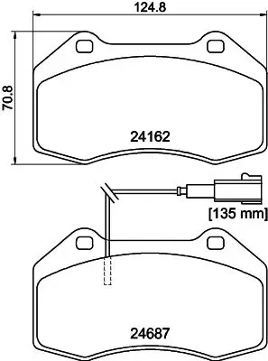 Bremsbelagsatz, Scheibenbremse Vorderachse MINTEX MDB2976 Bild Bremsbelagsatz, Scheibenbremse Vorderachse MINTEX MDB2976