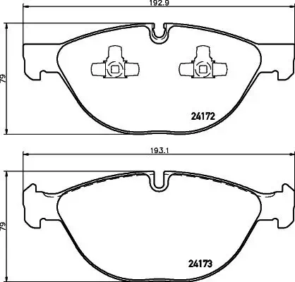 Bremsbelagsatz, Scheibenbremse Vorderachse MINTEX MDB2835