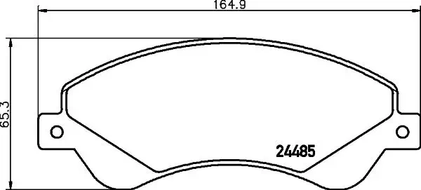Bremsbelagsatz, Scheibenbremse Vorderachse MINTEX MDB2852