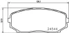 Bremsbelagsatz, Scheibenbremse MINTEX MDB2885