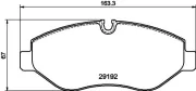 Bremsbelagsatz, Scheibenbremse Vorderachse MINTEX MDB2803