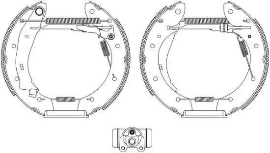 Bremsbackensatz Hinterachse MINTEX MSP144 Bild Bremsbackensatz Hinterachse MINTEX MSP144