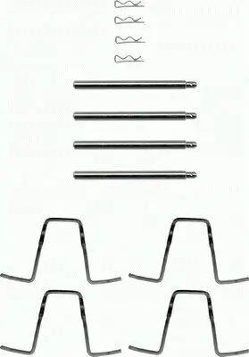 Zubehörsatz, Scheibenbremsbelag Vorderachse MINTEX MBA1010 Bild Zubehörsatz, Scheibenbremsbelag Vorderachse MINTEX MBA1010