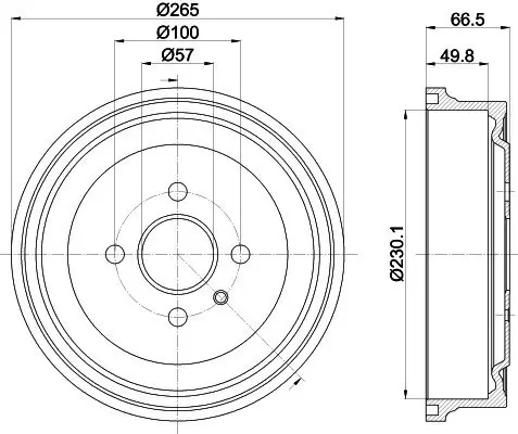 Bremstrommel MINTEX MBD048 Bild Bremstrommel MINTEX MBD048