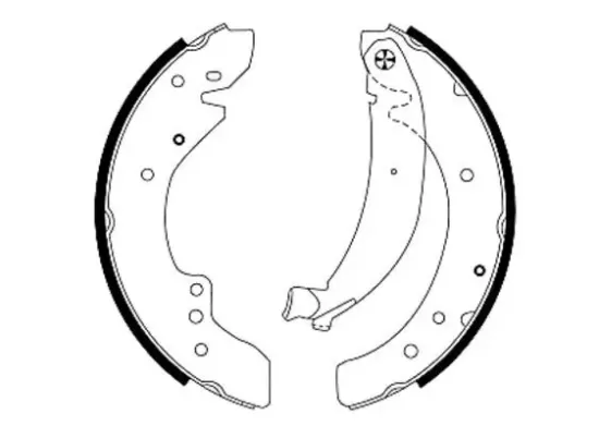 Bremsbackensatz Hinterachse MINTEX MFR402 Bild Bremsbackensatz Hinterachse MINTEX MFR402