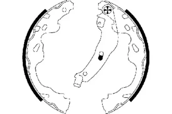 Bremsbackensatz Hinterachse MINTEX MFR553 Bild Bremsbackensatz Hinterachse MINTEX MFR553