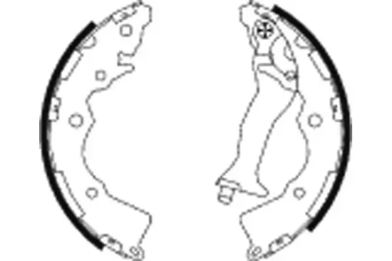 Bremsbackensatz Hinterachse MINTEX MFR609 Bild Bremsbackensatz Hinterachse MINTEX MFR609