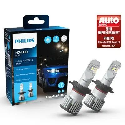 Glühlampe, Fernscheinwerfer 12 V 15 W Umrüstung H7 auf LED PHILIPS 11972U60BX2