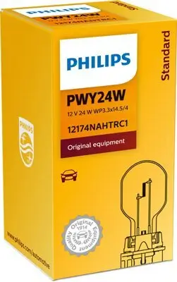 Glühlampe, Blinkleuchte 12 V 24 W PWY24W PHILIPS 12174NAHTRC1