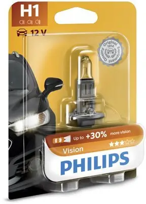 Glühlampe, Fernscheinwerfer 12 V 55 W H1 PHILIPS 12258PRB1