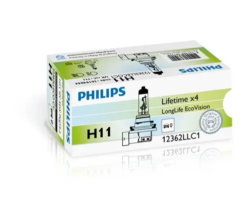 Glühlampe, Fernscheinwerfer 12 V 55 W H11 PHILIPS 12362LLECOC1 Bild Glühlampe, Fernscheinwerfer 12 V 55 W H11 PHILIPS 12362LLECOC1