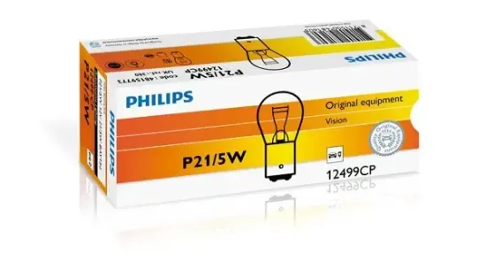 Glühlampe, Blinkleuchte 12 V 21/5 W P21/5W Kugellampe PHILIPS 12499CP Bild Glühlampe, Blinkleuchte 12 V 21/5 W P21/5W Kugellampe PHILIPS 12499CP