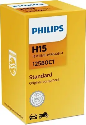 Glühlampe, Fernscheinwerfer 12 V 55/15 W H15 PHILIPS 12580C1 Bild Glühlampe, Fernscheinwerfer 12 V 55/15 W H15 PHILIPS 12580C1