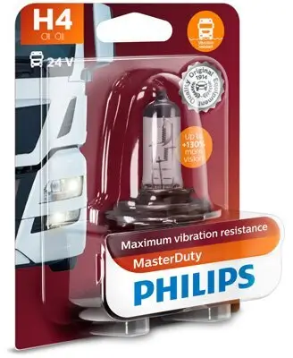 Glühlampe, Fernscheinwerfer 24 V 75/70 W H4 PHILIPS 13342MDB1