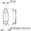 Glühlampe, Innenraumleuchte 12 V 10 W Soffittenlampe PHILIPS 12866B2 Bild Glühlampe, Innenraumleuchte 12 V 10 W Soffittenlampe PHILIPS 12866B2