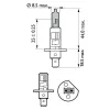 Glühlampe, Fernscheinwerfer 12 V 55 W H1 PHILIPS 12258WVUB1 Bild Glühlampe, Fernscheinwerfer 12 V 55 W H1 PHILIPS 12258WVUB1