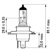 Glühlampe, Fernscheinwerfer 24 V 75/70 W H4 PHILIPS 13342MDBVS2 Bild Glühlampe, Fernscheinwerfer 24 V 75/70 W H4 PHILIPS 13342MDBVS2