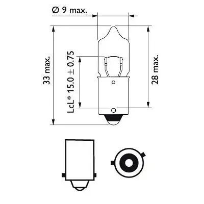 Glühlampe, Blinkleuchte 12 V 6 W H6W Miniatur-Halogenlampe PHILIPS 12036B2 Bild Glühlampe, Blinkleuchte 12 V 6 W H6W Miniatur-Halogenlampe PHILIPS 12036B2