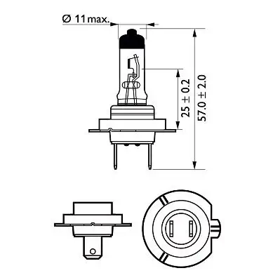 Glühlampe, Fernscheinwerfer 12 V 55 W H7 PHILIPS 12972PRB1 Bild Glühlampe, Fernscheinwerfer 12 V 55 W H7 PHILIPS 12972PRB1