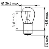 Glühlampe, Blinkleuchte 24 V 21 W P21W Kugellampe PHILIPS 13498MDCP Bild Glühlampe, Blinkleuchte 24 V 21 W P21W Kugellampe PHILIPS 13498MDCP