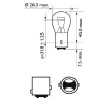 Glühlampe, Blinkleuchte 12 V 21/5 W P21/5W Kugellampe PHILIPS 12499B2 Bild Glühlampe, Blinkleuchte 12 V 21/5 W P21/5W Kugellampe PHILIPS 12499B2