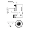 Glühlampe, Fernscheinwerfer 12 V 45/40 W R2 (Bilux) PHILIPS 12475B1 Bild Glühlampe, Fernscheinwerfer 12 V 45/40 W R2 (Bilux) PHILIPS 12475B1