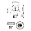 Glühlampe, Fernscheinwerfer 12 V 45/40 W R2 (Bilux) PHILIPS 12620C1 Bild Glühlampe, Fernscheinwerfer 12 V 45/40 W R2 (Bilux) PHILIPS 12620C1