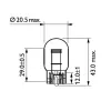 Glühlampe, Blinkleuchte 12 V 21/5 W W21/5W Glassockellampe PHILIPS 12066CP Bild Glühlampe, Blinkleuchte 12 V 21/5 W W21/5W Glassockellampe PHILIPS 12066CP