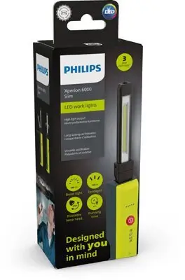 Handleuchte 3,7 V 2600 mAh PHILIPS X60SLIMX1 Bild Handleuchte 3,7 V 2600 mAh PHILIPS X60SLIMX1