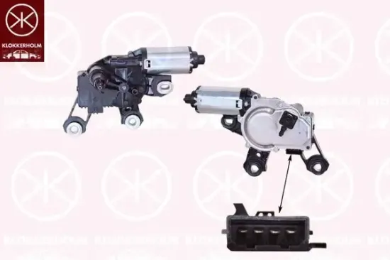 Wischermotor 12 V hinten KLOKKERHOLM 00297173 Bild Wischermotor 12 V hinten KLOKKERHOLM 00297173