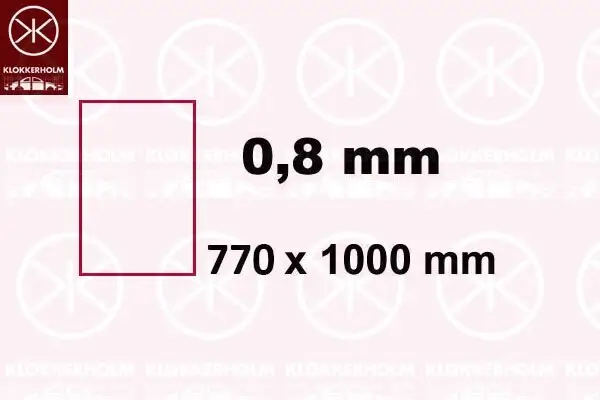 Tafelblech KLOKKERHOLM 9600083