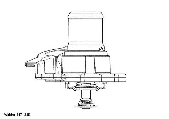 Thermostat, Kühlmittel BorgWarner (Wahler) 3171.82D