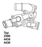 Thermostat, Kühlmittel BorgWarner (Wahler) 4436.80D