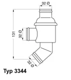 Thermostat, Kühlmittel BorgWarner (Wahler) 3344.80