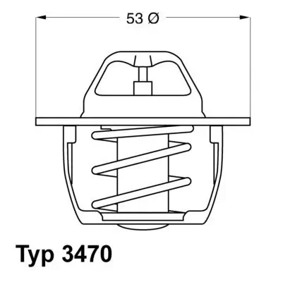 Thermostat, Kühlmittel BorgWarner (Wahler) 3470.89D50